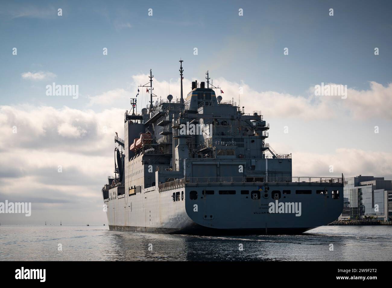 La nave navale degli Stati Uniti USNS William McLean è in corso nel porto di Halifax durante la Fleet Week 2023. Foto Stock