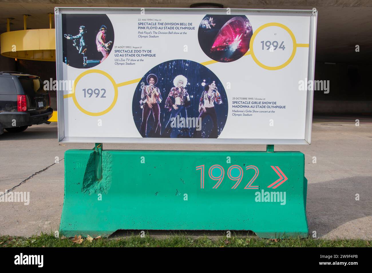 1992 - 1994 Storia dello Stadio Olimpico a Montreal, Quebec, Canada Foto Stock