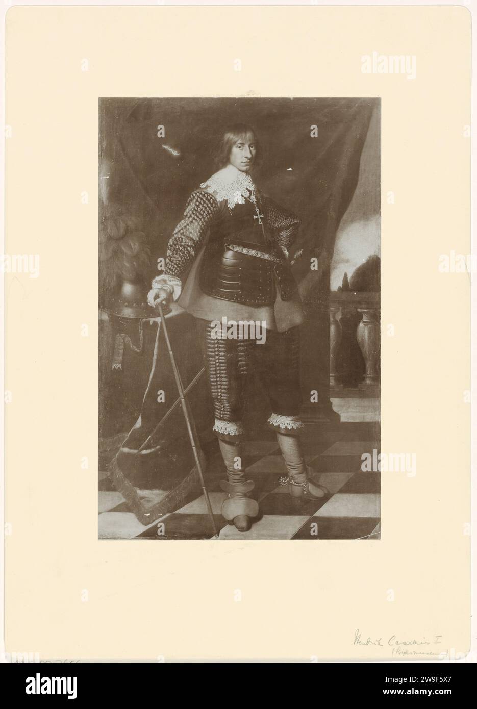 Ritratto di Hendrik Casimir i, Conte di Nassau -Dietz, 1850 - 1930 Fotografia Paesi Bassi supporto fotografico Foto Stock