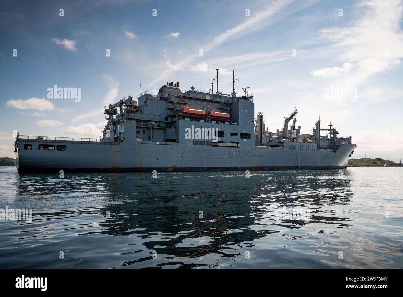 La nave navale degli Stati Uniti USNS William McLean è in corso nel porto di Halifax durante la Fleet Week 2023. Foto Stock