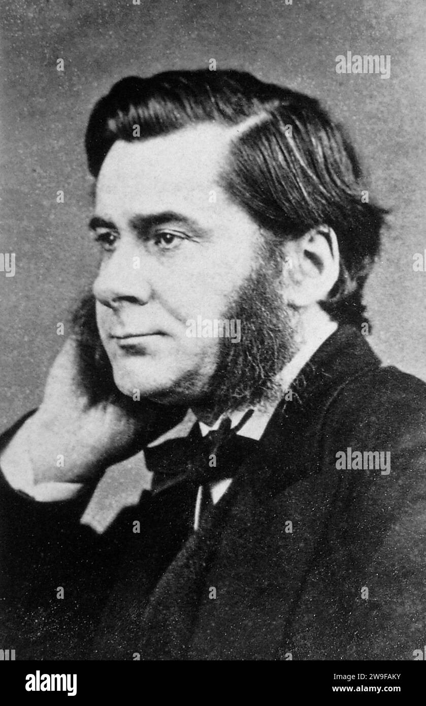 Thomas Huxley, Thomas Henry Huxley (1825 – 1895), biologo e antropologo inglese Foto Stock