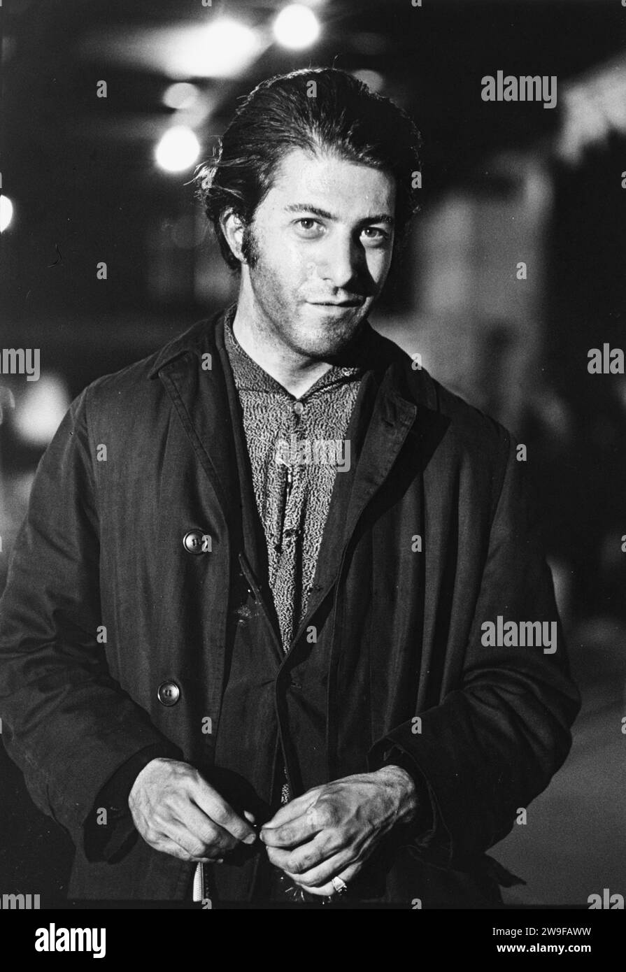 Dustin Hoffman sul set di "Midnight Cowboy" Foto Stock