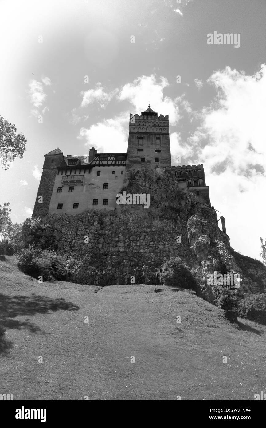 Castello di Bran (a volte chiamato Dracula), al confine con la Transilvania, Romania Foto Stock