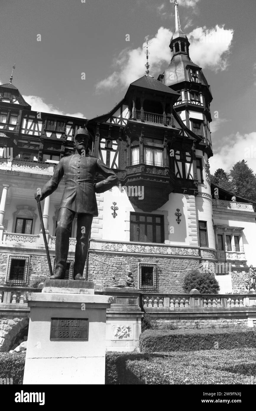 Castello di Peleș a Sinaia, Romania Foto Stock