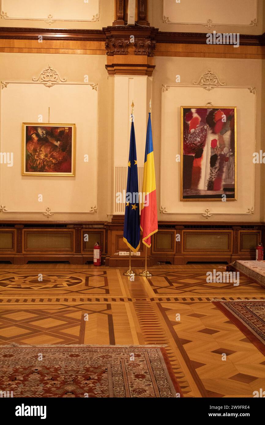 Palazzo del Parlamento, Bucarest, Romania Foto Stock