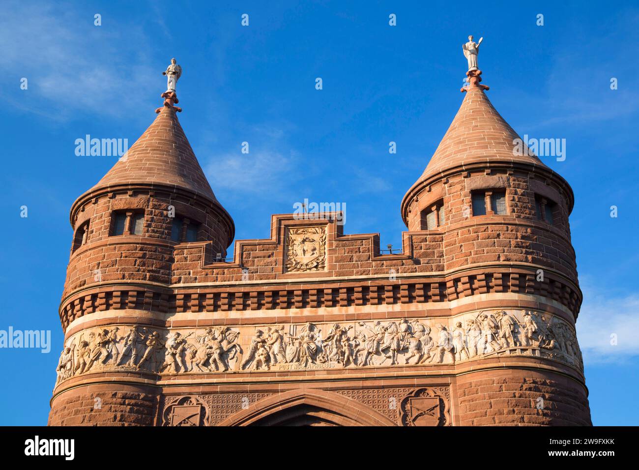 Soldati e marinai Memorial Arch, Bushnell Park di Hartford, Connecticut Foto Stock