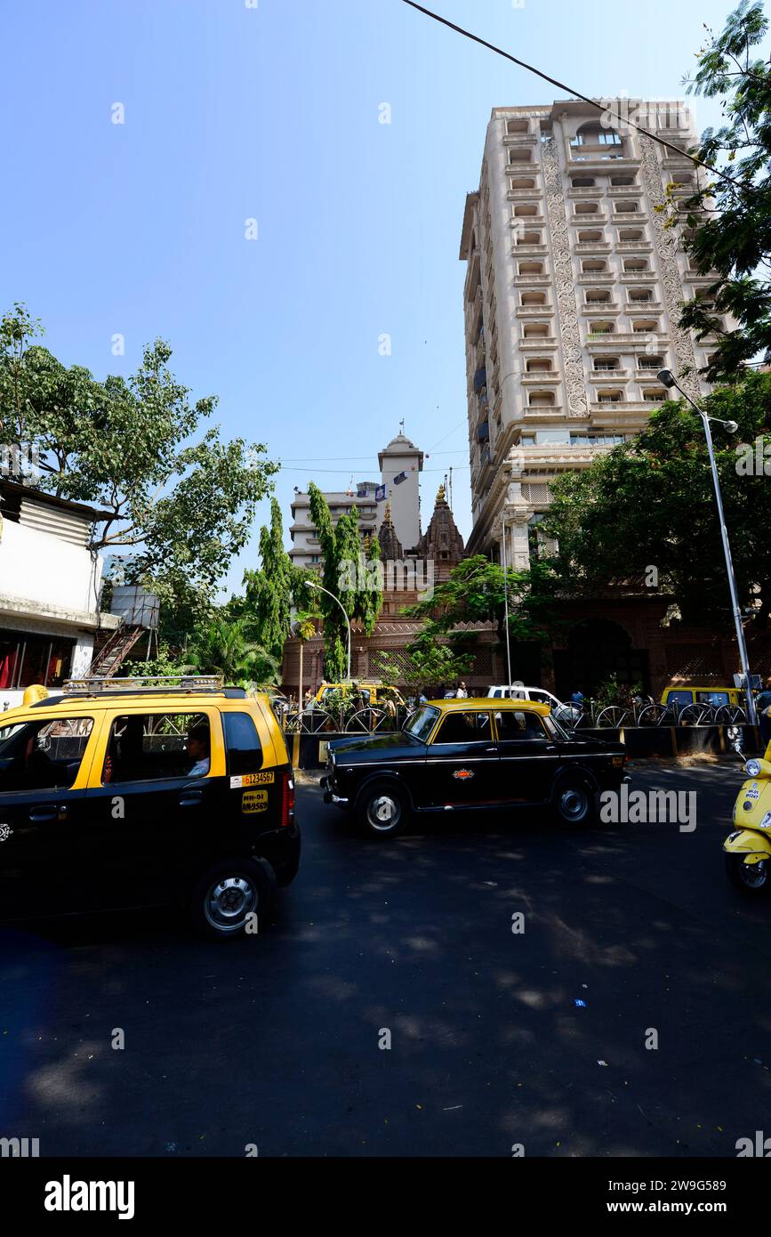 Taxi di Mumbai a Dadar, Mumbai, India. Foto Stock