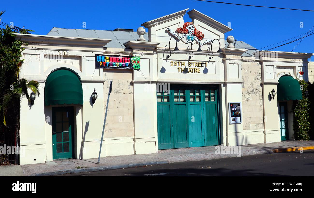 Los Angeles, California: 24th Street Theatre situato al 1117 W 24th St, Los Angeles Foto Stock