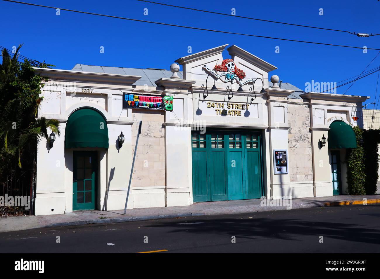 Los Angeles, California: 24th Street Theatre situato al 1117 W 24th St, Los Angeles Foto Stock