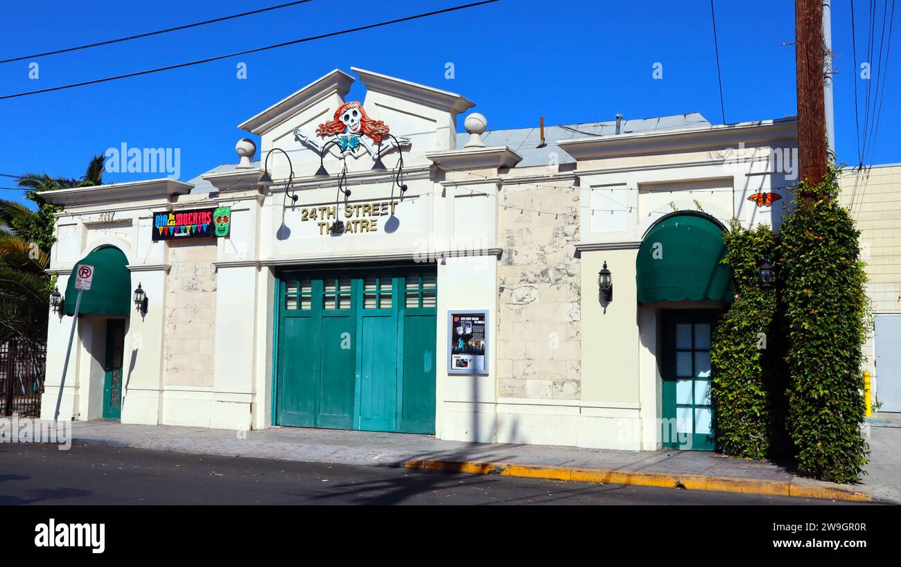 Los Angeles, California: 24th Street Theatre situato al 1117 W 24th St, Los Angeles Foto Stock