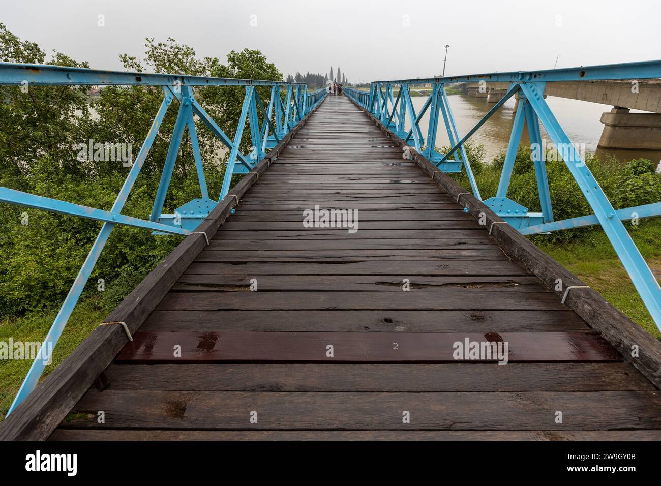 Il ponte 17 latitudine della divisione del Vietnam Foto Stock