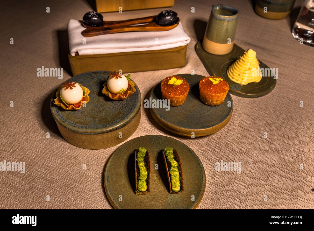 Ristorante Noni a la Valletta, Malta Foto Stock