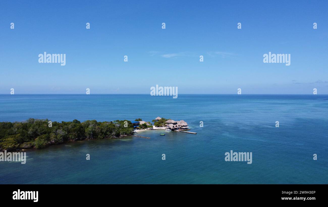 Cartagena Colombia Isla Bora Bora tintinpan Foto Stock