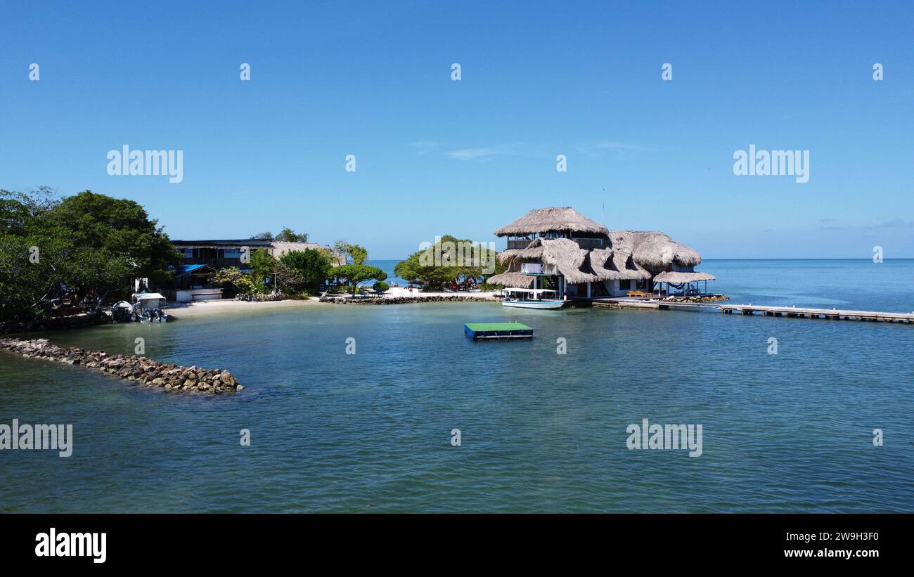 Cartagena Colombia Isla Bora Bora tintinpan Foto Stock