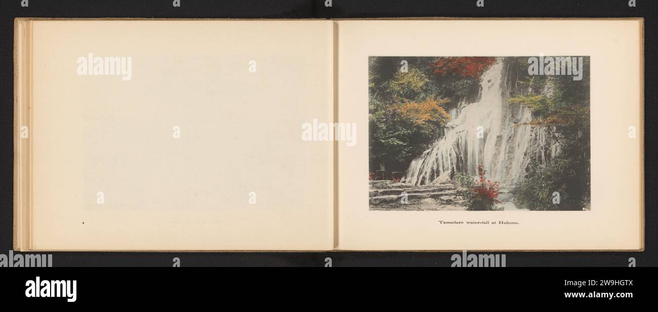 Tamadareterval Bijane, Tamamura kimamura (forse), c. 1895 - c. 1905 stampa fotomeccanica Hakone collotipo cascata Hakone Foto Stock