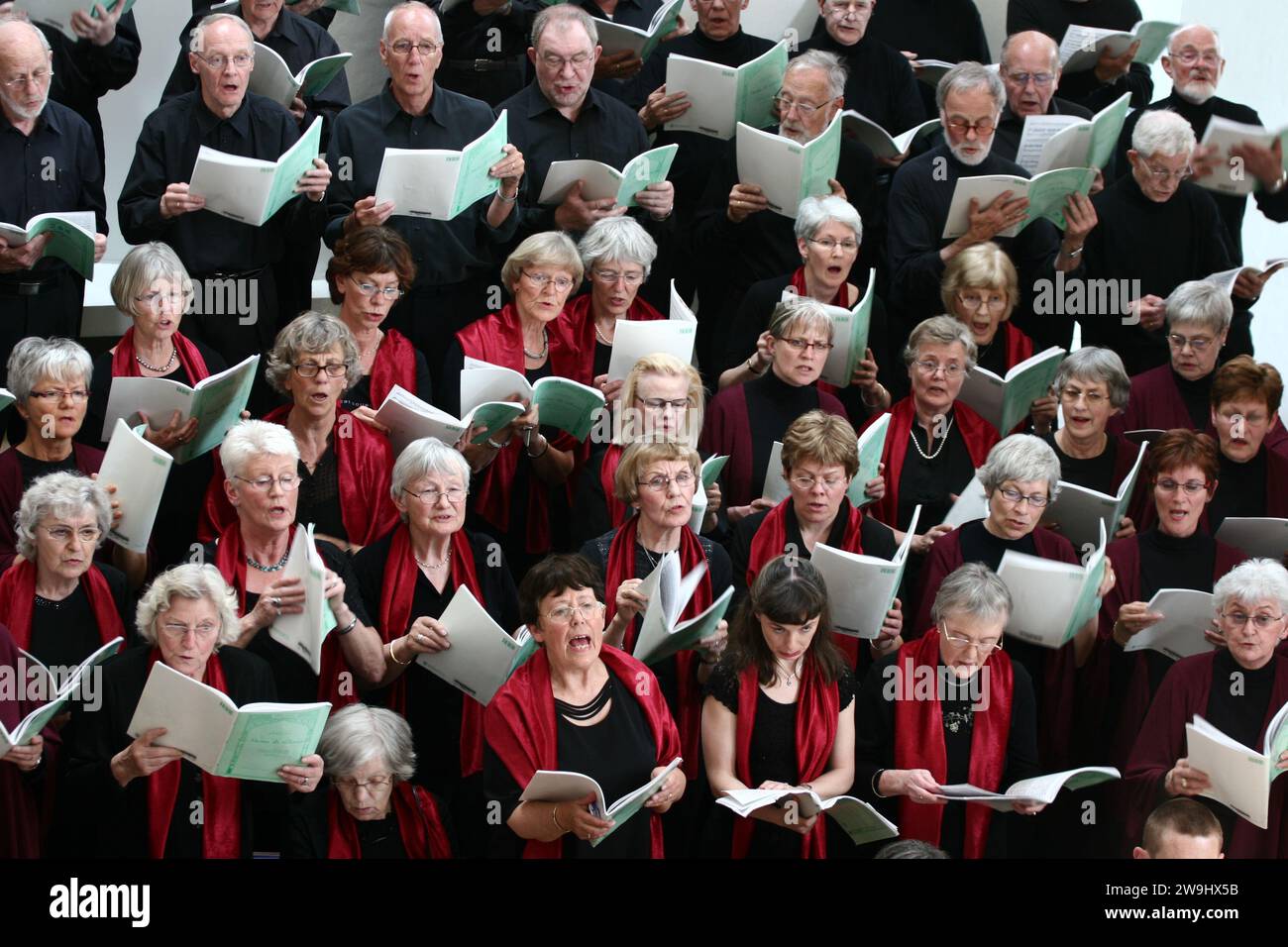 Coro in una chiesa in Danimarca Allerød nel 2006 Foto Stock