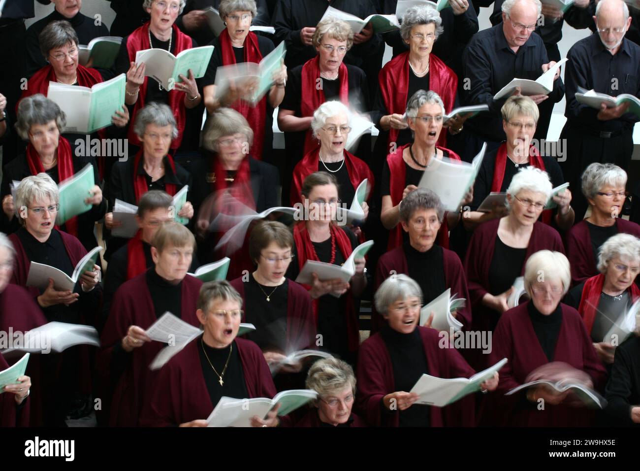 Coro in una chiesa in Danimarca Allerød nel 2006 Foto Stock