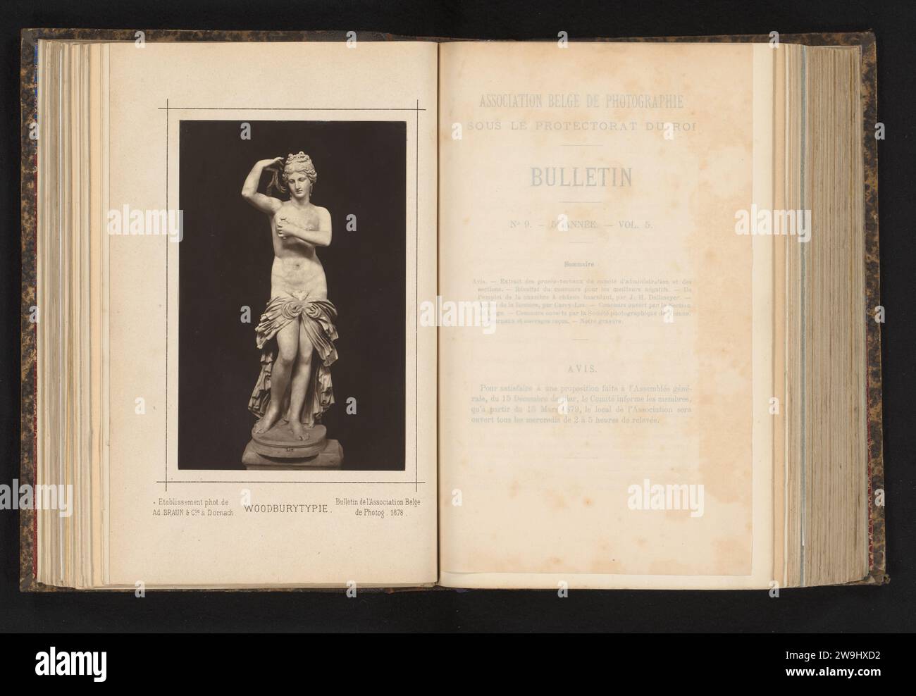 Scultura della Badende Venus, Anonymous, Adolphe Braun & Cie., c. 1873 - in o prima del 1878 stampa fotomeccanica scultura in carta Thornach Foto Stock