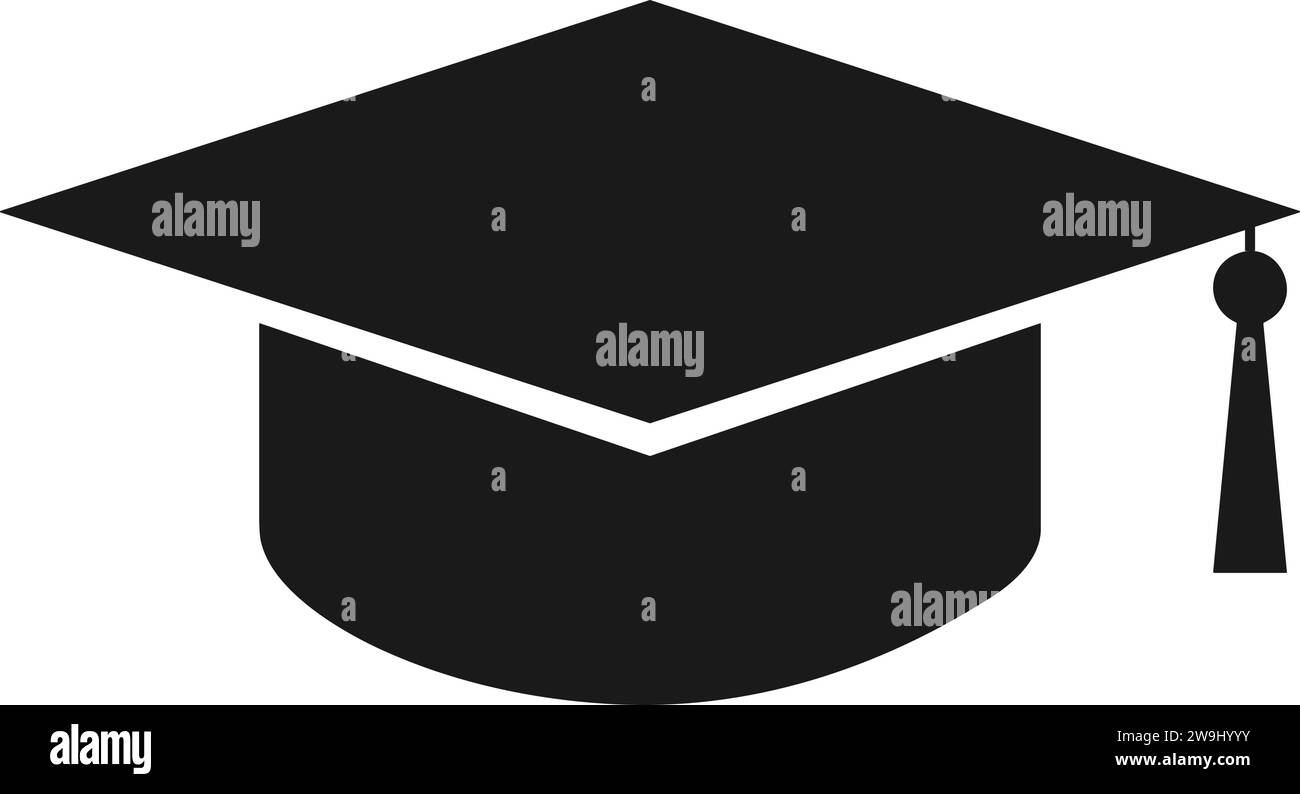 Vettore del tappo di laurea | Education Cup | Cap di laurea per studenti | Illustrazione Vettoriale