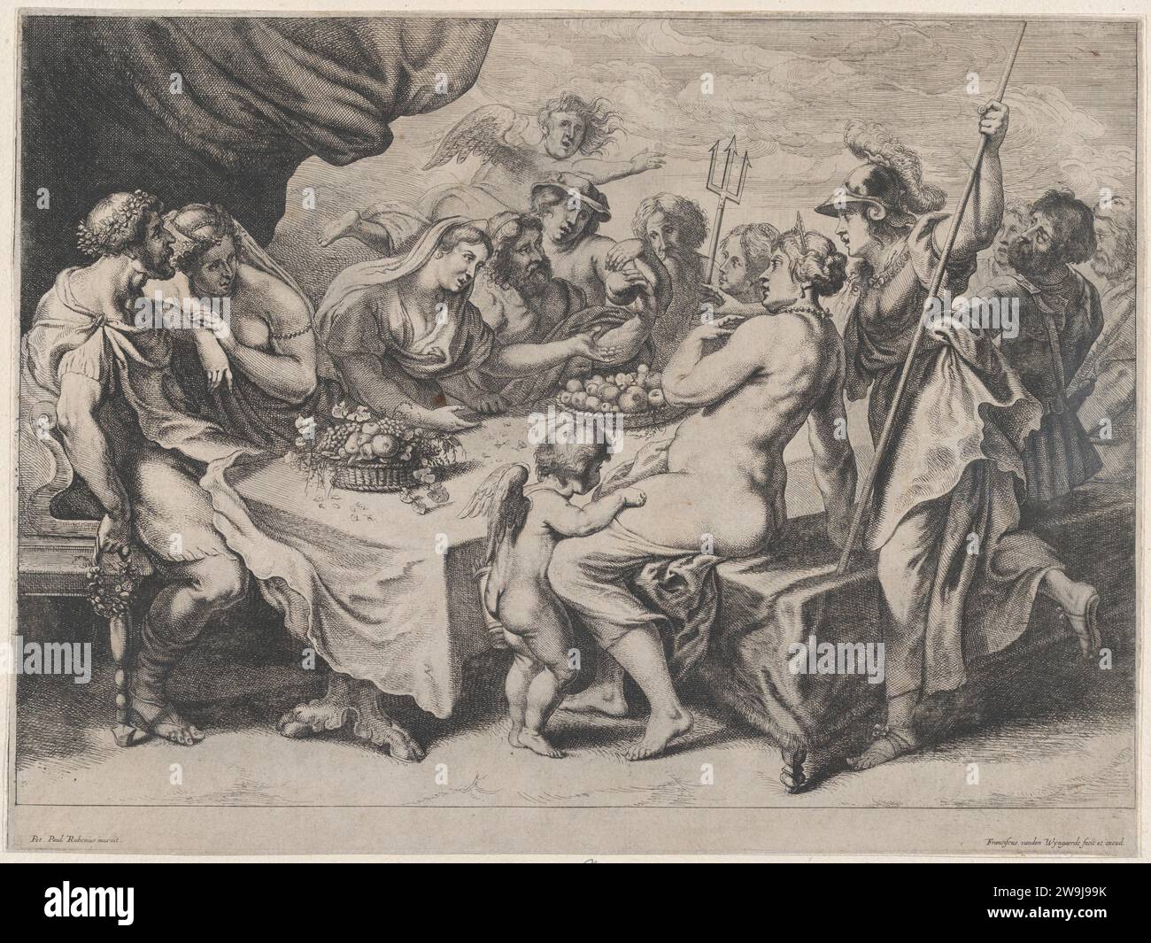 Le Nozze Di Peleo E Teti Versione Greco Festa alle nozze di peleo e teti immagini e fotografie stock ad alta