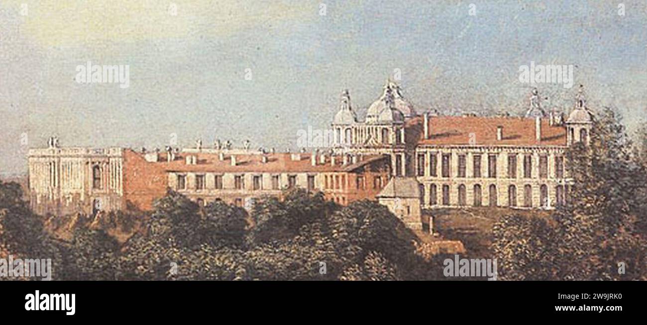 Zamek Ujazdowski Canaletto. Foto Stock