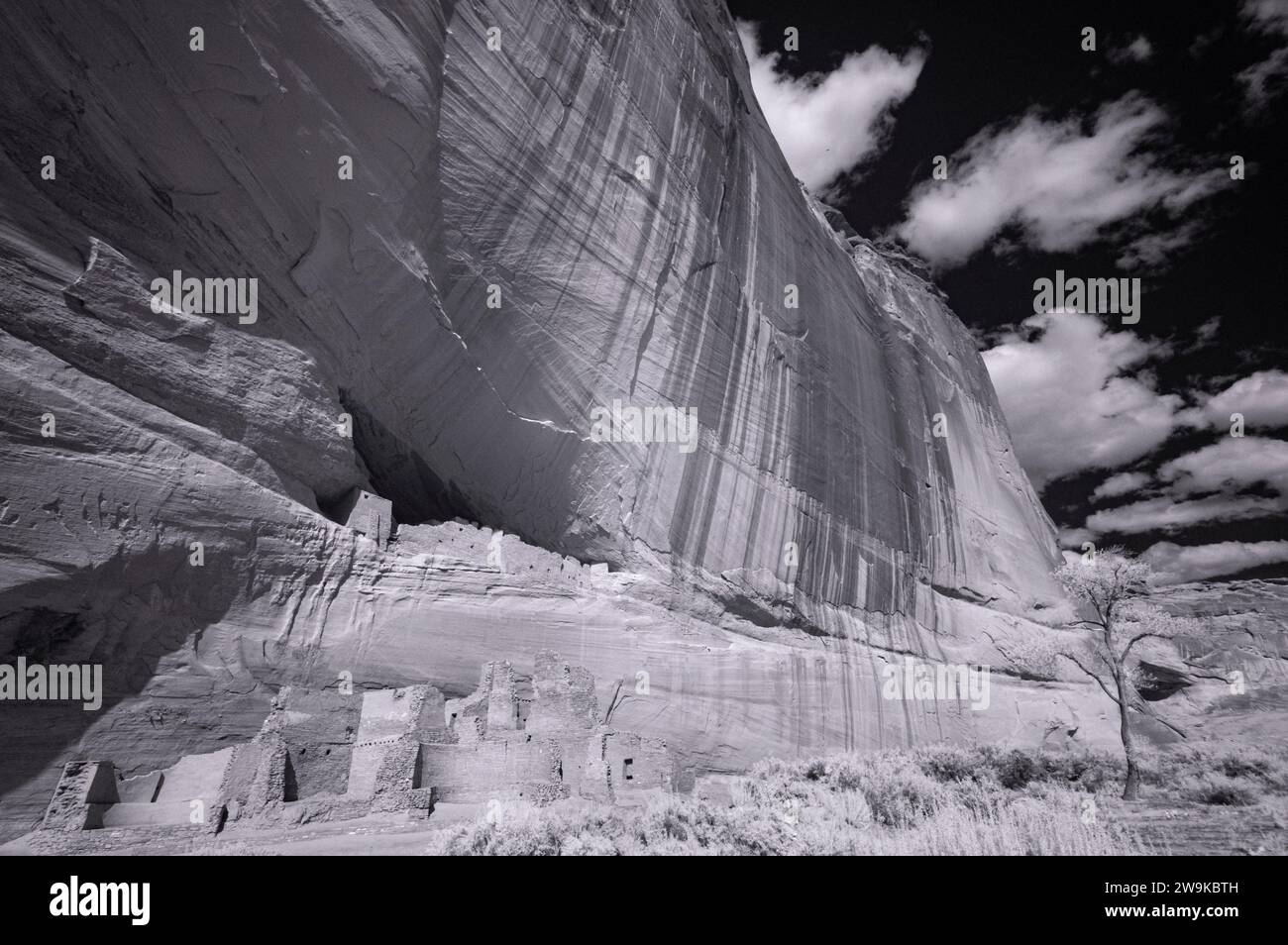 Casa bianca rovina, Canyon De Chelly National Monument, Arizona Foto Stock