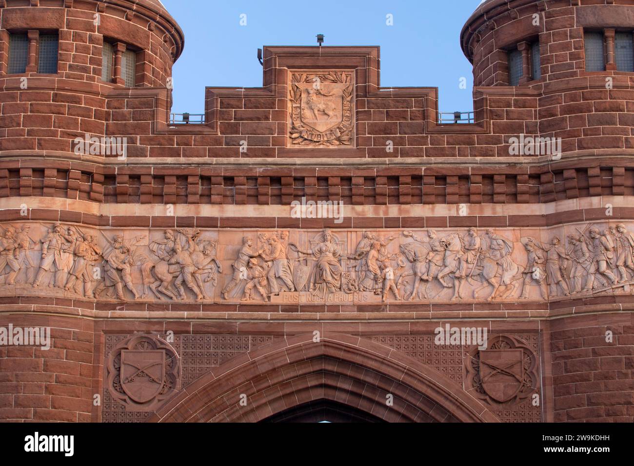 Soldati e marinai Memorial Arch, Bushnell Park di Hartford, Connecticut Foto Stock