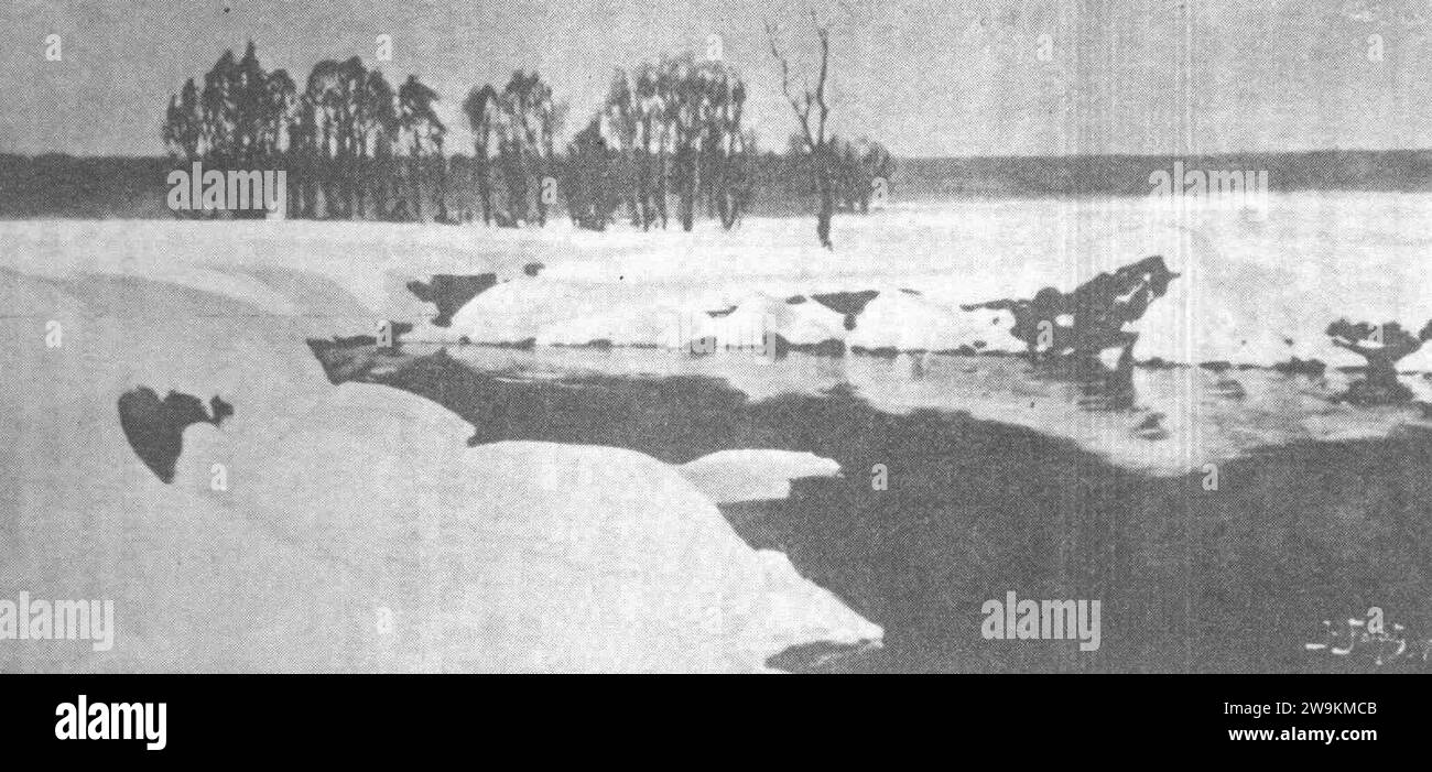 Ziemia Polska W piesni 193 grafika. Foto Stock