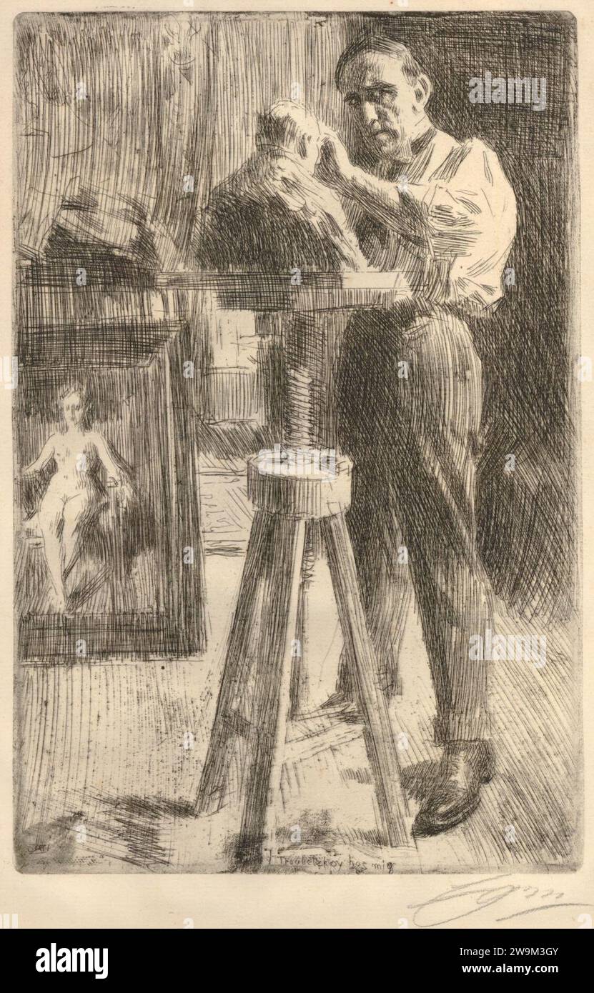 Zorn - Principe Paul Troubetzkoy i, 1931.0721.48. Foto Stock