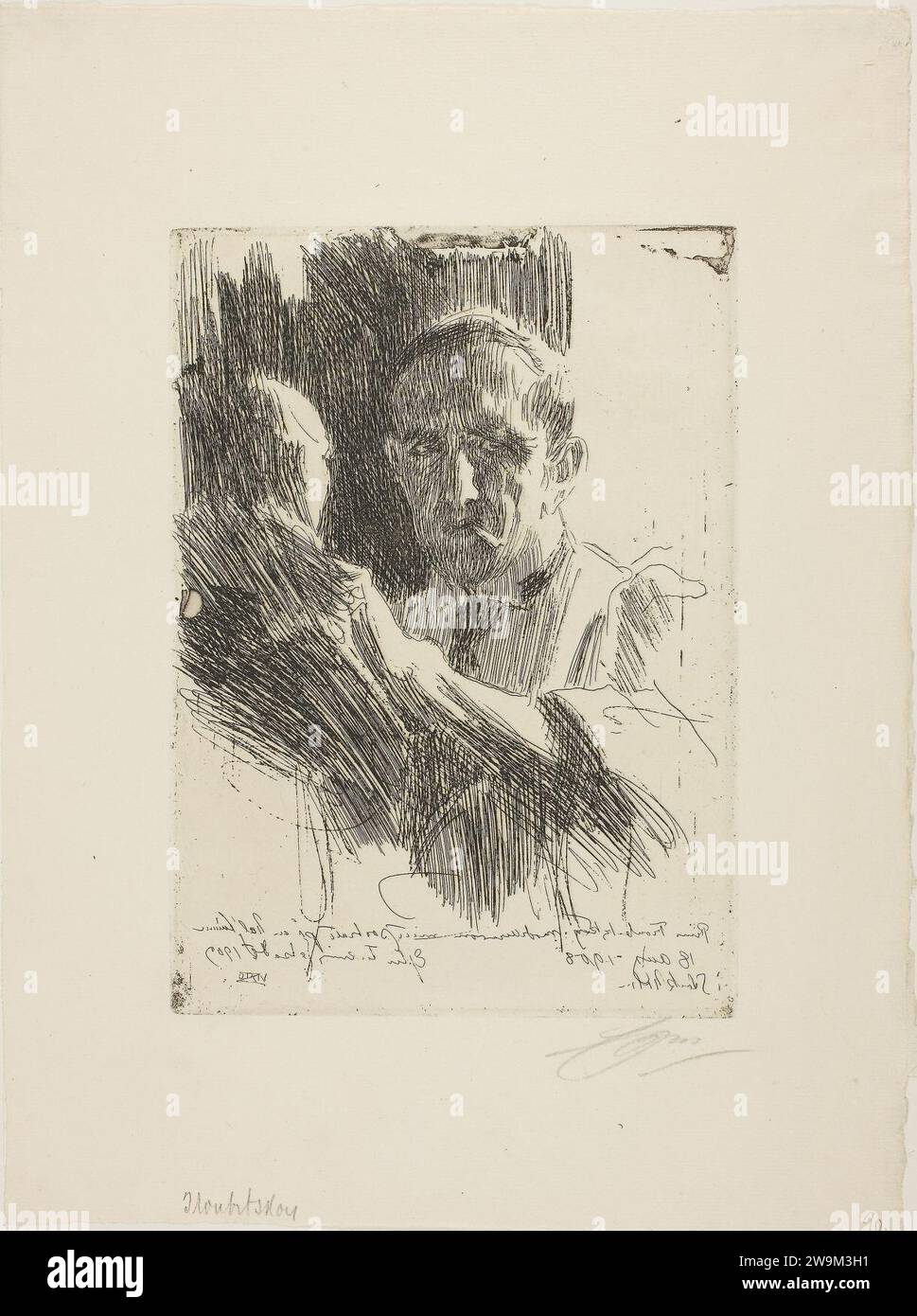 Zorn - Principe Paul Troubetzkoy II (Busto), 1927.2100. Foto Stock