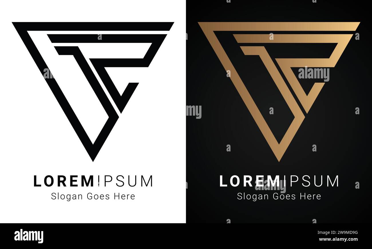 Design con logo monogramma Luxury iniziale GZ o ZG Text Letter Illustrazione Vettoriale