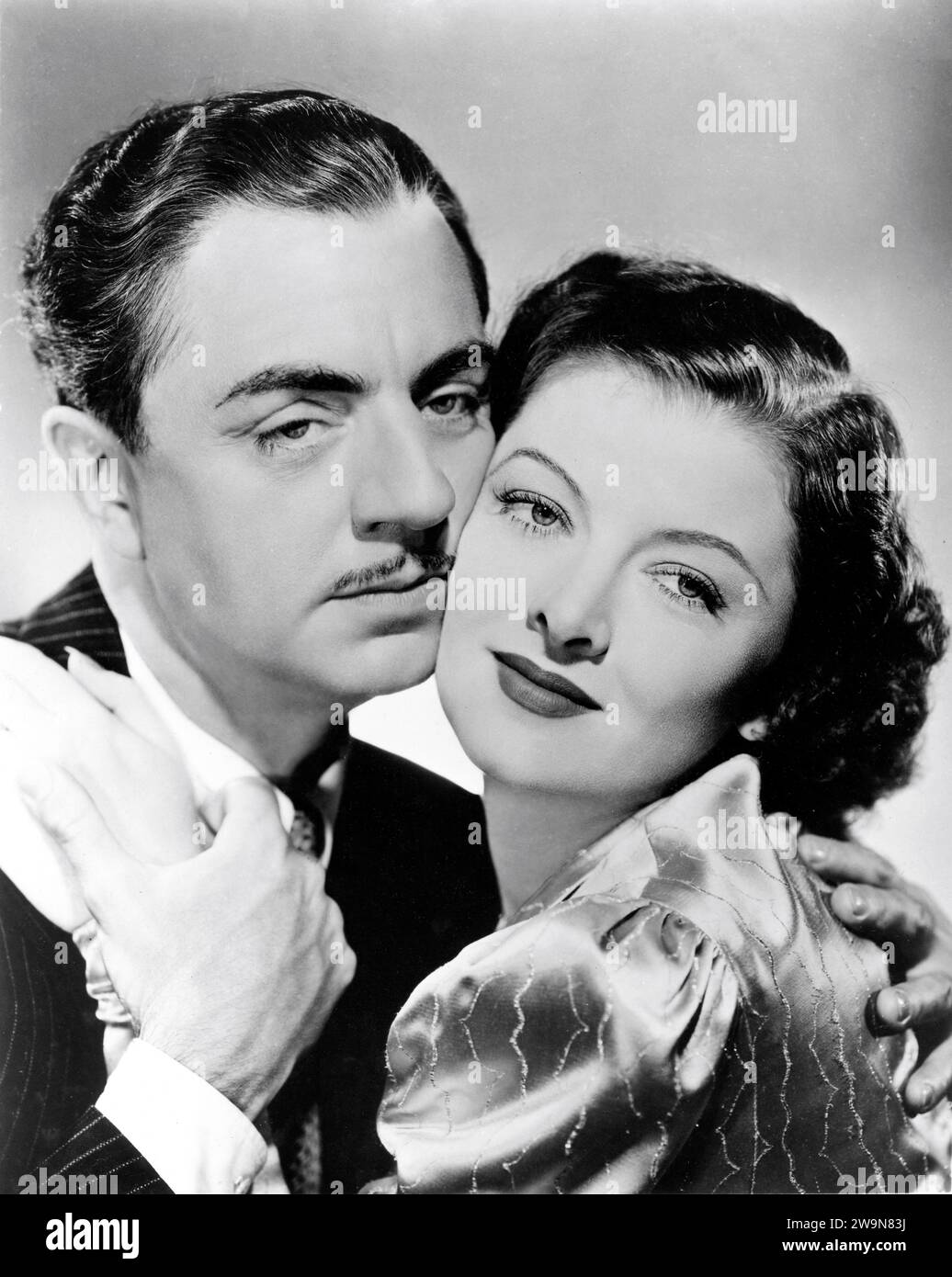 WILLIAM POWELL e MYRNA LOY Ritratto in DOPPIO MATRIMONIO 1937 regista RICHARD THORPE commedia Ferenc Molnar sceneggiatura Jo Swerling abiti Gilbert Adrian produttore Joseph L. Mankiewicz Metro Goldwyn Mayer (MGM) Foto Stock