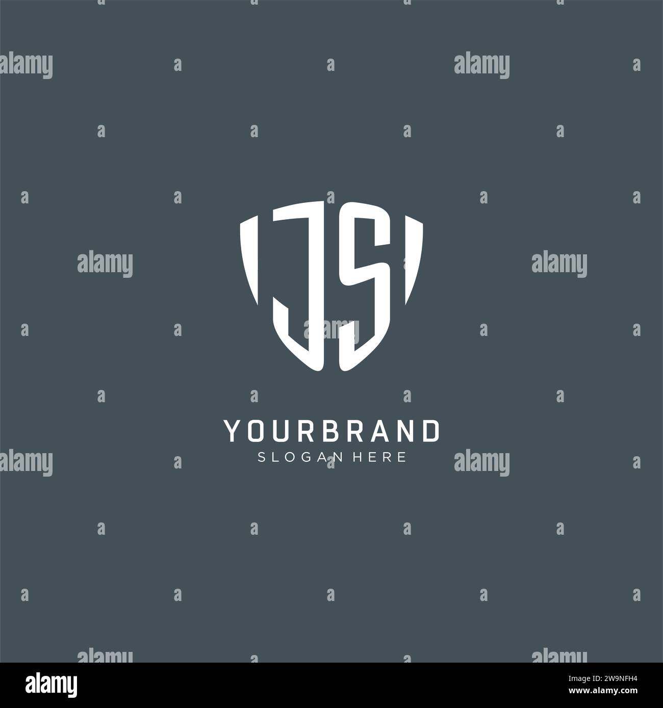 Logo JS logo logo logo logo, grafica vettoriale creativa Illustrazione Vettoriale