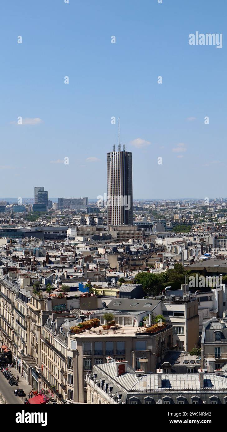 Foto drone Torre Montparnasse Parigi Francia Europa Foto Stock