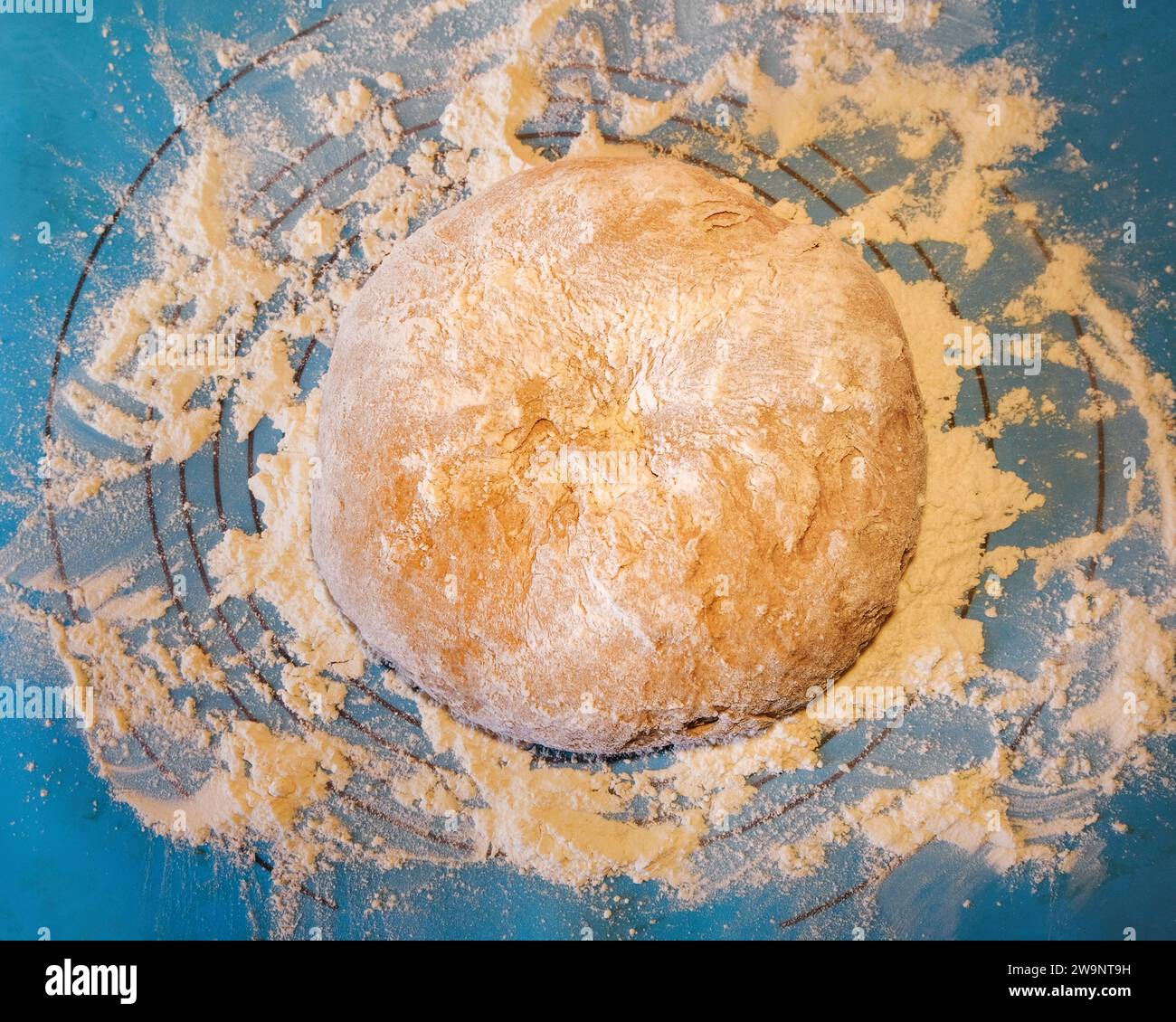 Pasta fatta in casa per pane di segale. Cibo sano. Foto Stock