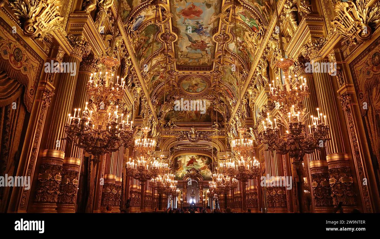 Foto Palazzo garnier, Palais garnier parigi francia europa Foto Stock