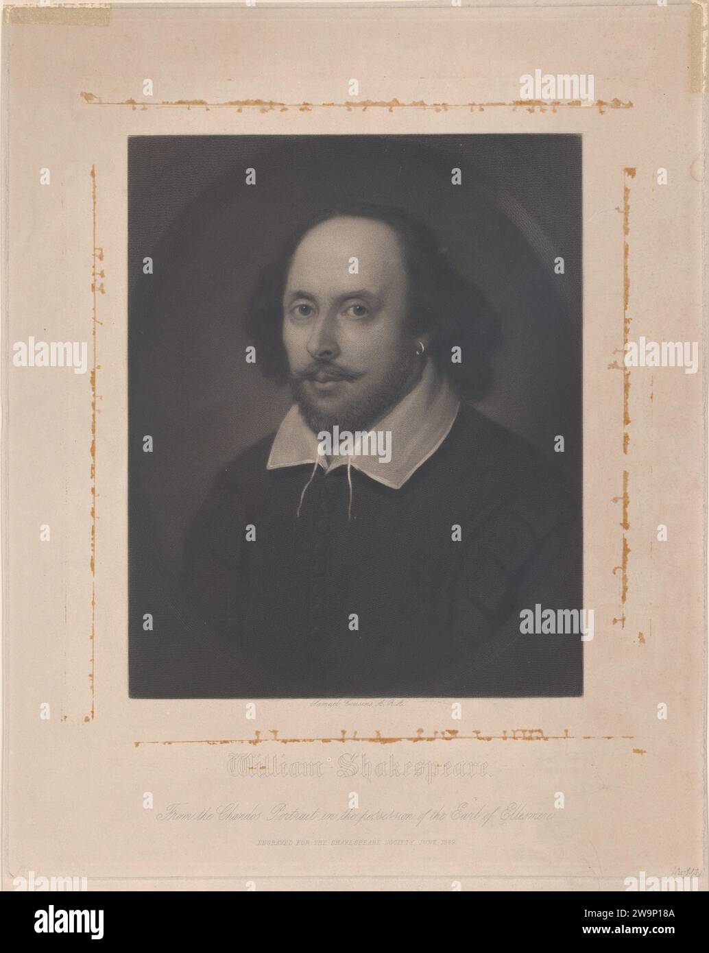 William Shakespeare 1986 di Samuel Cousins Foto Stock