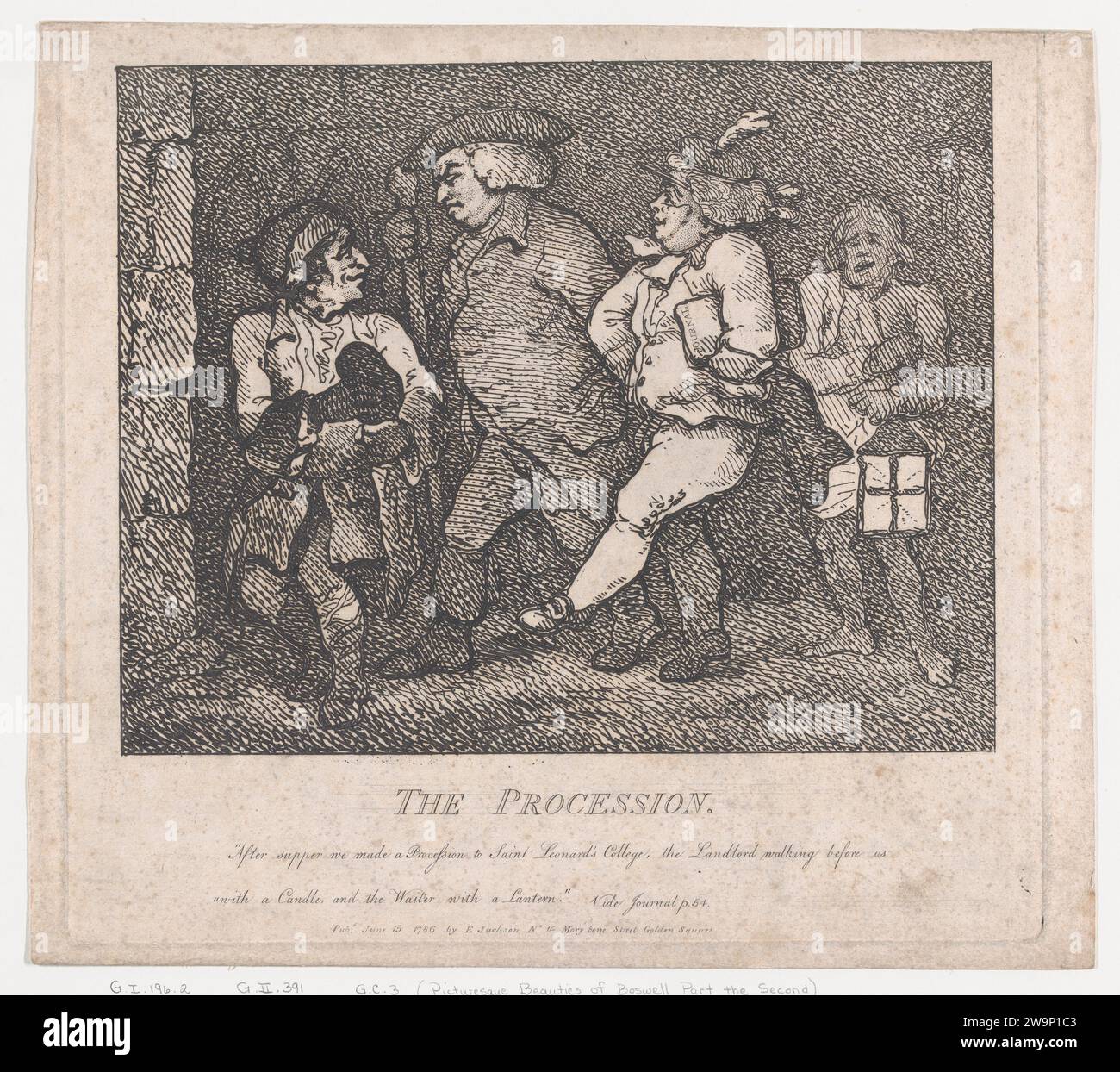 La Processione (pittoresche bellezze di Boswell, parte seconda) 1917 di Samuel Collings Foto Stock