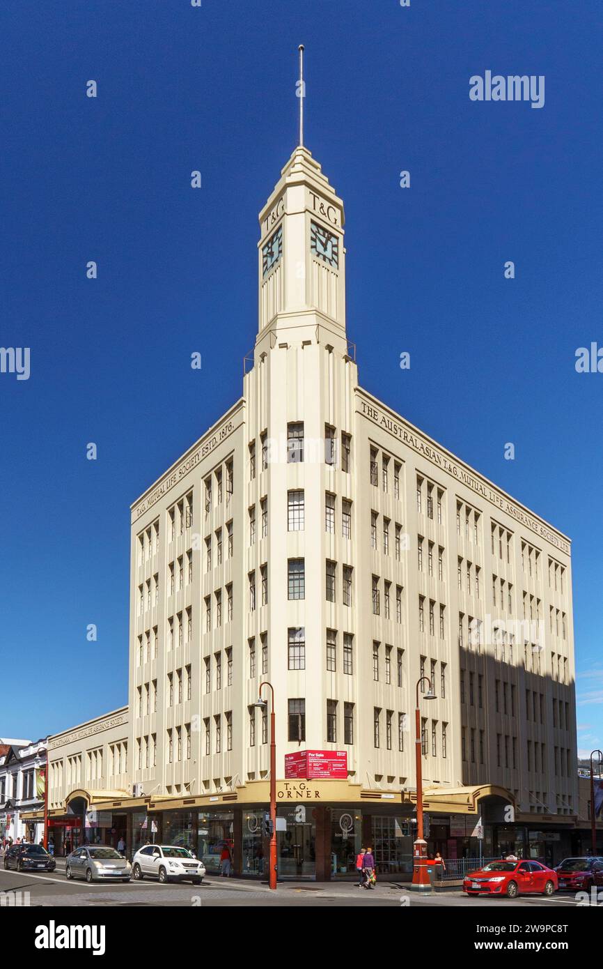 L'edificio Australiasian T&G Mutual Life Assurance Society a Hobart, Arizona Foto Stock