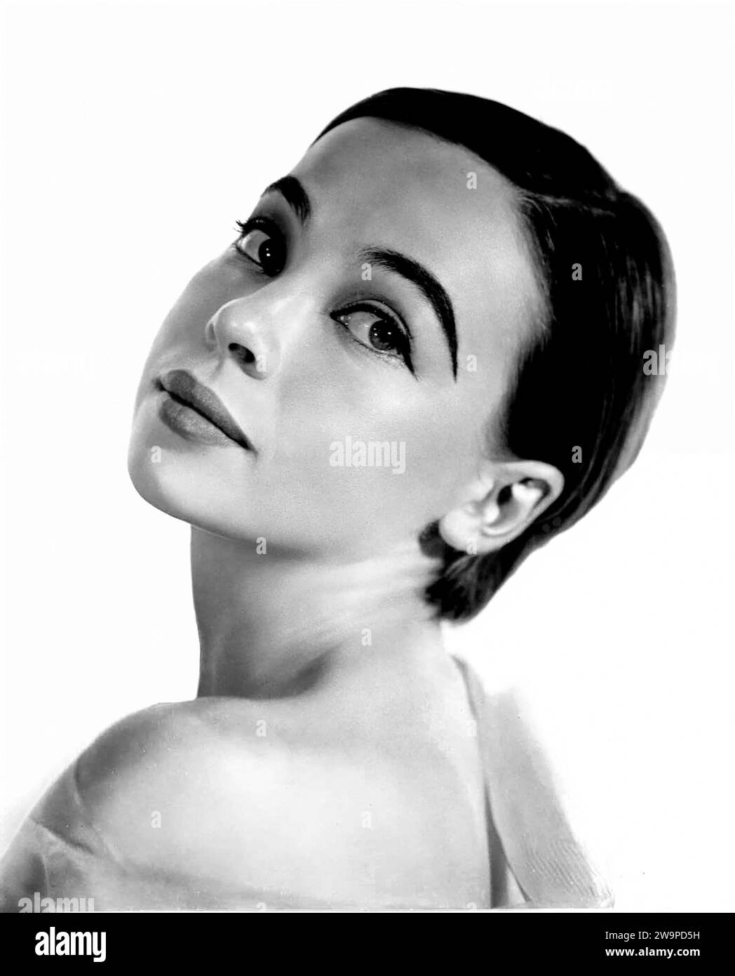 Leslie Caron. Ritratto dell'attrice e ballerina francese e americana, Leslie Claire Margaret Caron (b.1931), foto pubblicitaria, anni '1960 Foto Stock