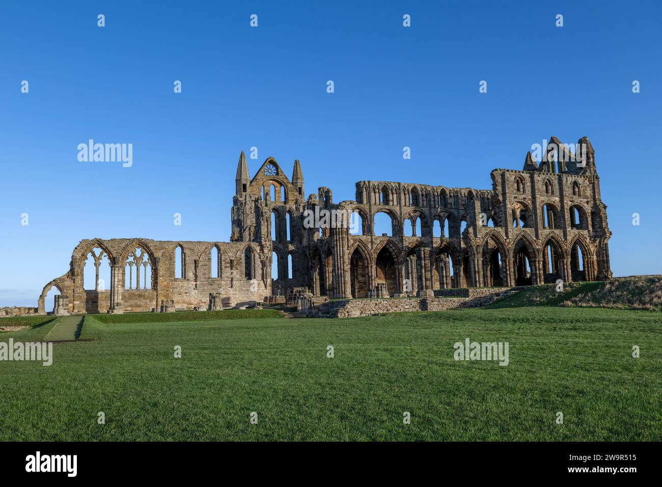 Abbazia di Whitby Foto Stock