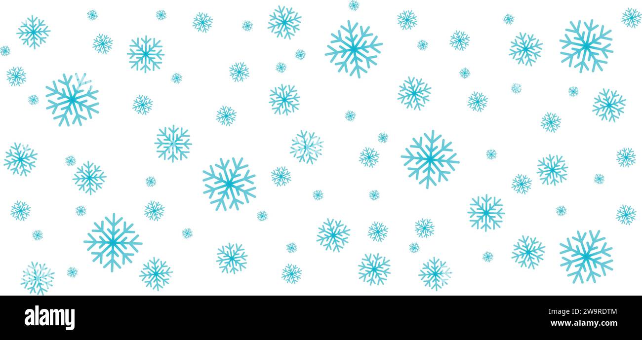 Caduta di neve, inverno, icona fiocco di neve, set di icone, vettore, illustrazione, modello, risorsa grafica di progettazione Illustrazione Vettoriale