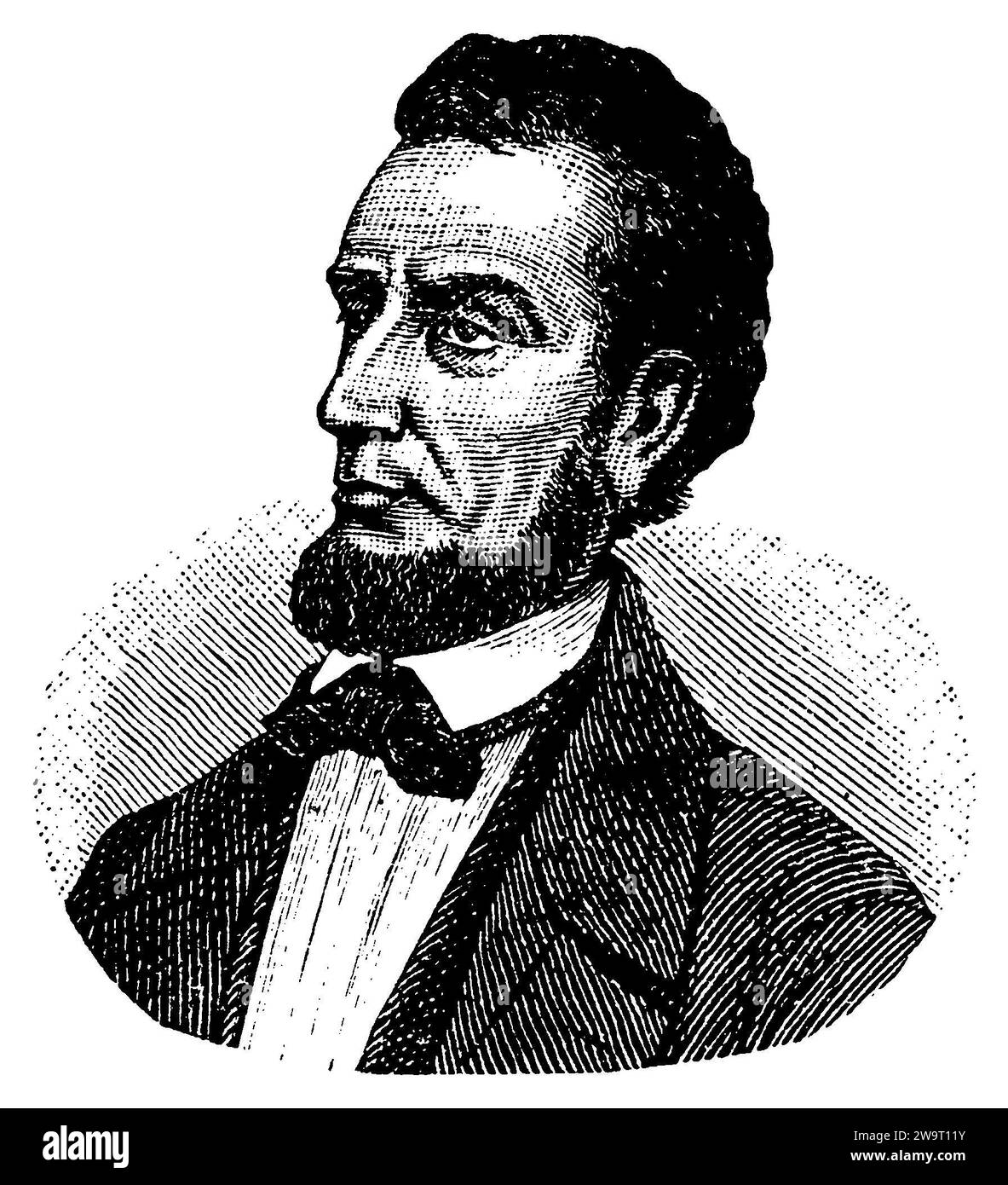 Abraham Lincoln (1809-1865), XVI presidente degli Stati Uniti, , (libro illustrativo, 1881), Abraham Lincoln (1809-1865), 16) Präsident der USA, Abraham Lincoln (1809-1865), 16e président des Etats-Unis Foto Stock