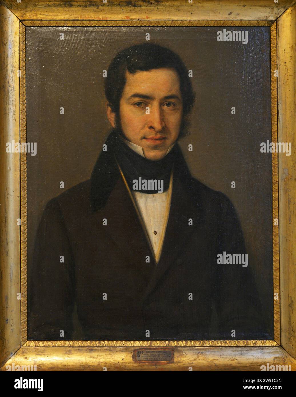 Giovanni Carnovali, detto il Piccio (1804-1873). Pittore italiano. Ritratto del conte Carlo Cadolini. Olio su tela. Museo Civico Ala Ponzone. Cremona. Lombardia. Italia. Foto Stock