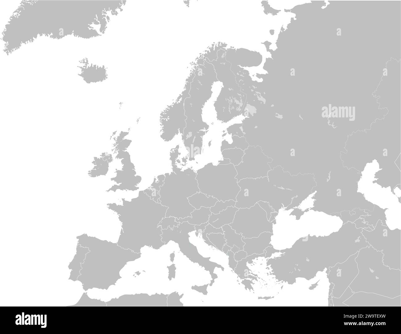 Mappa delle località DELLA REPUBBLICA DI SAN MARINO, EUROPA Illustrazione Vettoriale