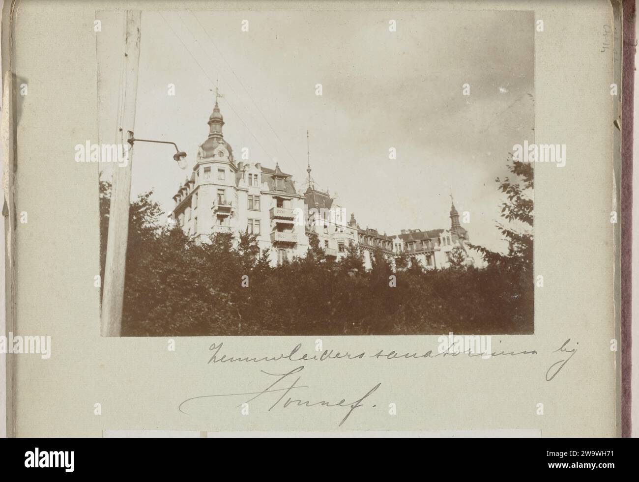 Sanatorio a Bad Honnef, c. 1895 - c. 1905 Fotografia questa foto fa parte di un album. Bad Honnef baryta paper istituzioni specializzate Bad Honnef Foto Stock