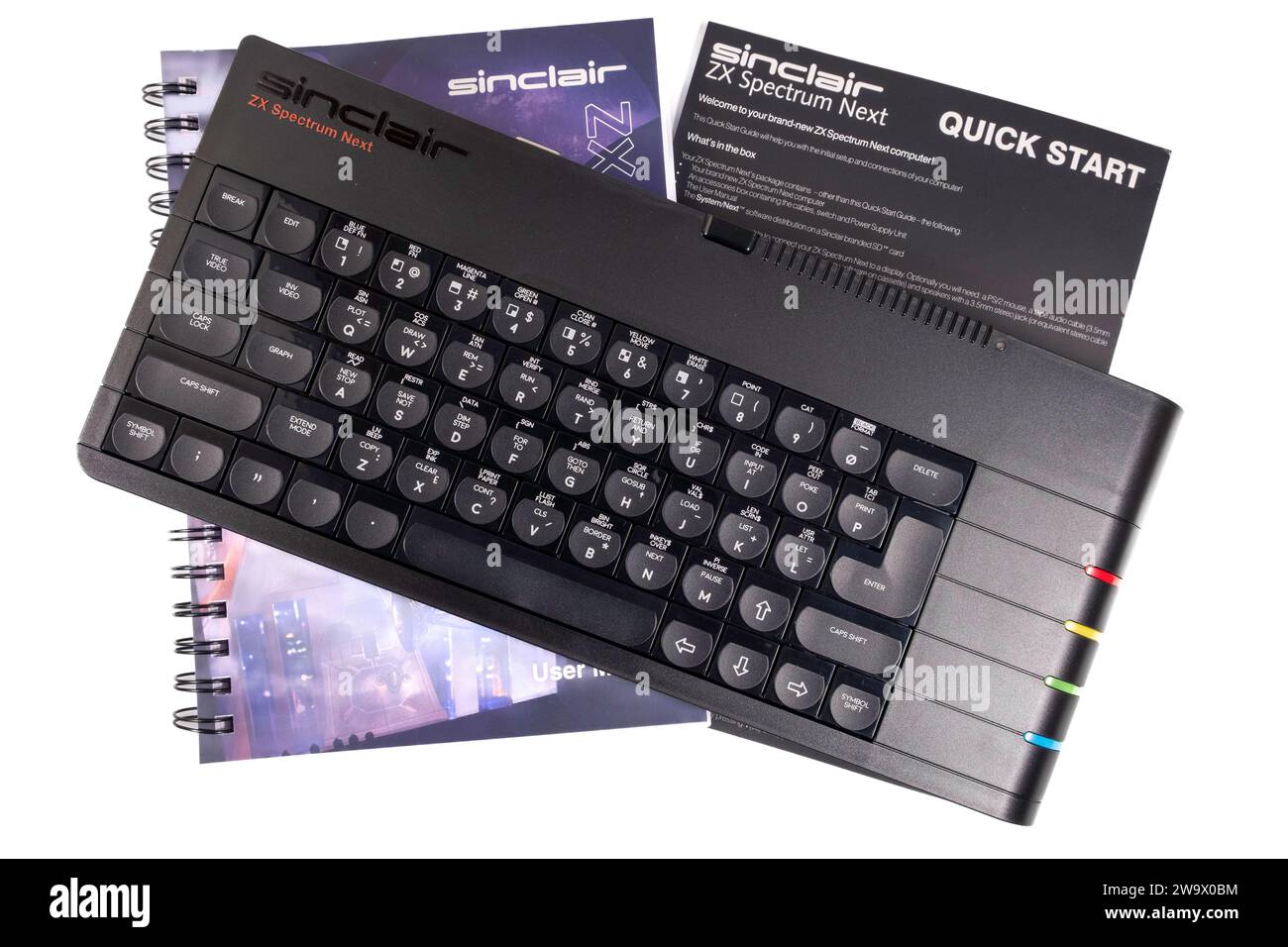 Manuali e guida rapida Sinclair Spectrum Next Foto Stock