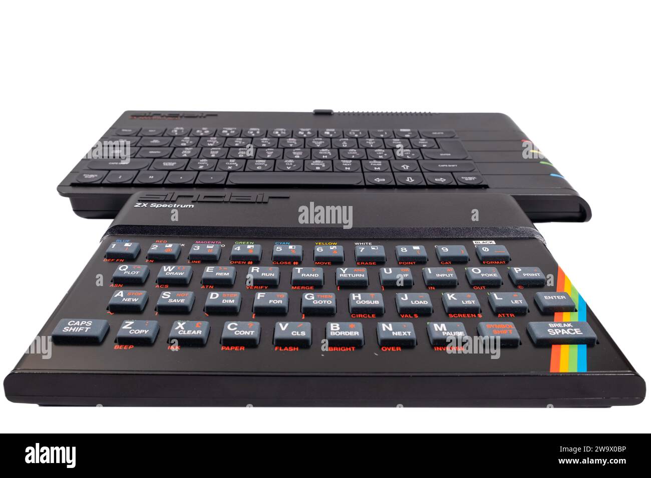 Sinclair Spectrum Next e tasto in gomma originale Sinclair Spectrum Foto Stock