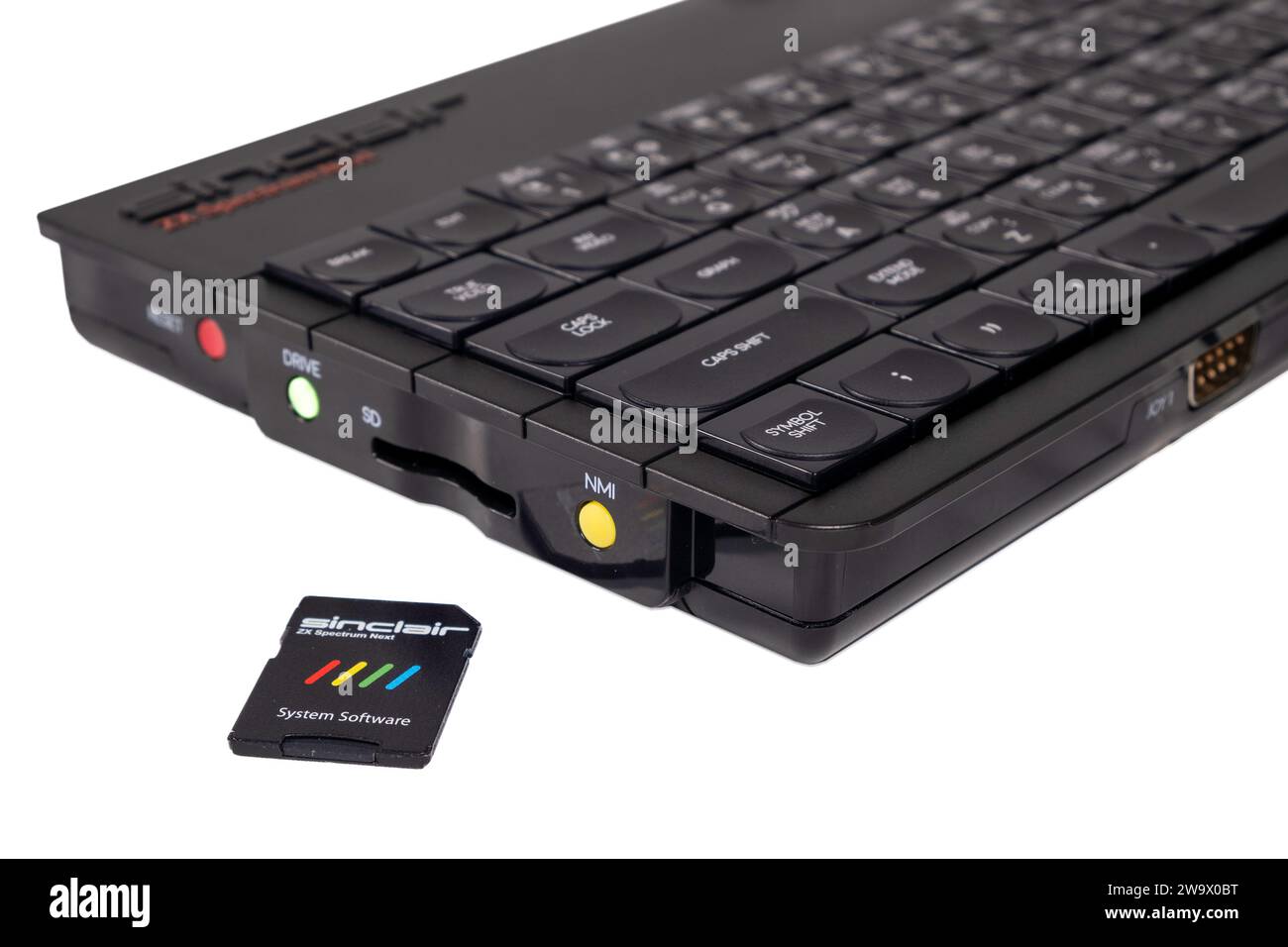Scheda SD Sinclair Spectrum Next con file del sistema operativo Foto Stock