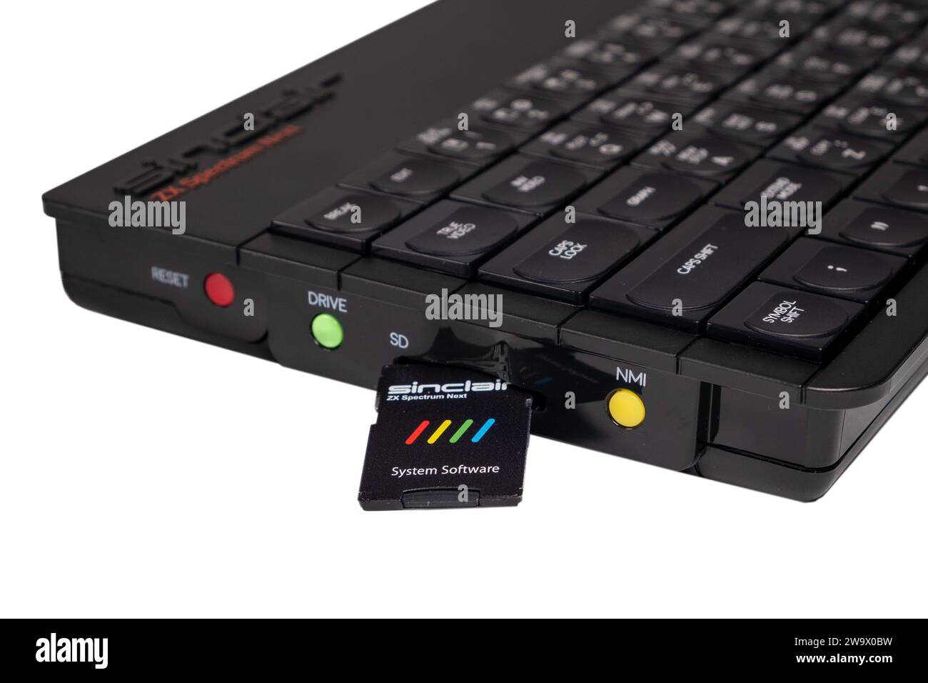 Scheda SD Sinclair Spectrum Next con file del sistema operativo Foto Stock